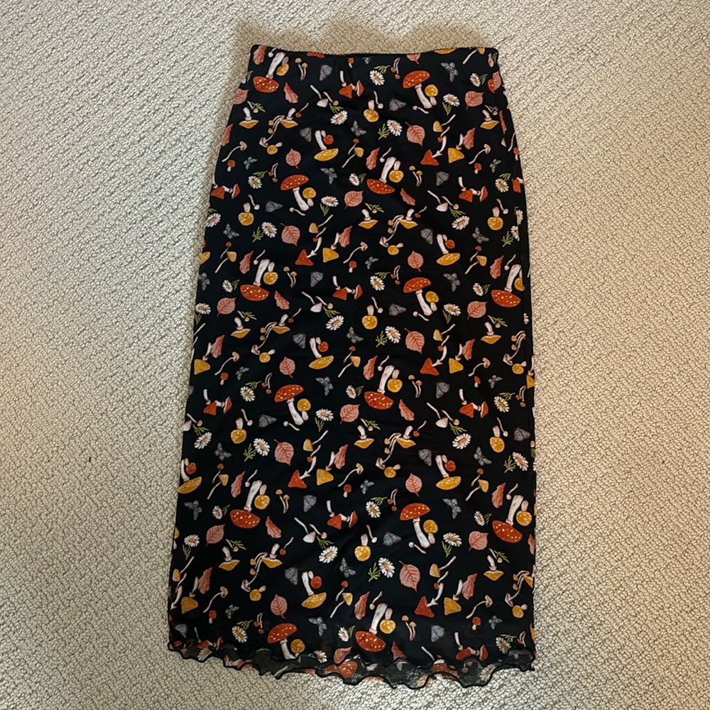 Mushroom & Flower Skirt 🍄